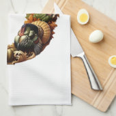 Letter D Thanksgiving style gift  キッチンタオル (四つ折り)