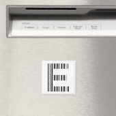 LETTER Eバーコード最初のイニシャルバーコードパターン マグネット (インサイチュ (食洗機))