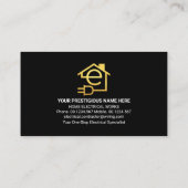 Letter-eホーム電気稲妻枠 名刺 (裏面)