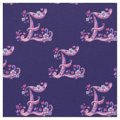 Letter Eモノグラム加飾文字カスタム布 ファブリック (クローズアップ)