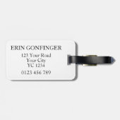 Letter Eラゲージタグ ラゲッジタグ (裏面横)