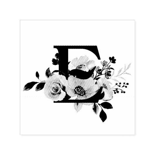 Letter E セルフインキングスタンプ (デザイン)