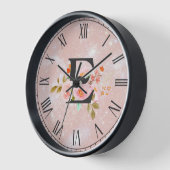 Letter E 壁時計 (傾斜)