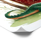 Letter E Alligator Fairy Poster Wildlife Alphabet ポスター (角)