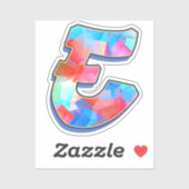 Letter E -  Color Mix シール (シート)