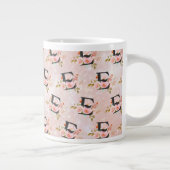 Letter E Giant Coffee Mug ジャンボコーヒーマグカップ (右)