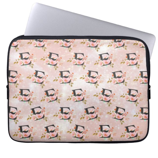 Letter E Laptop Sleeve ラップトップスリーブ (正面)