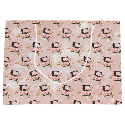 Letter E Large Gift Bag ラージペーパーバッグ (正面)