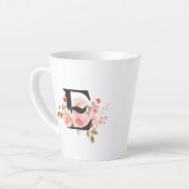 Letter E Latte Mug カフェラテマグ (左アングル)