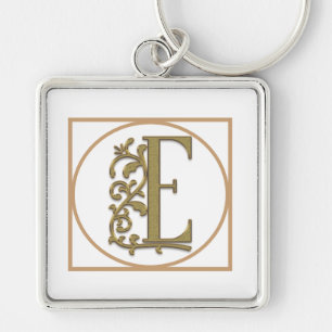 LETTER E MONOGRAM美しい結婚ホームギフト キーホルダー