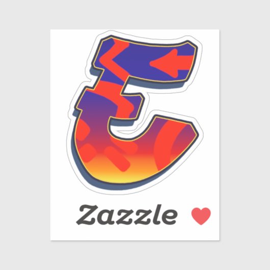 Letter E - Night Sky シール (シート)