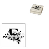 Letter E Rubber Stamp ラバースタンプ (押印)