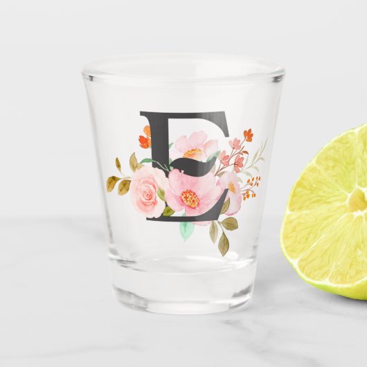Letter E Shot Glass ショットグラス (正面)