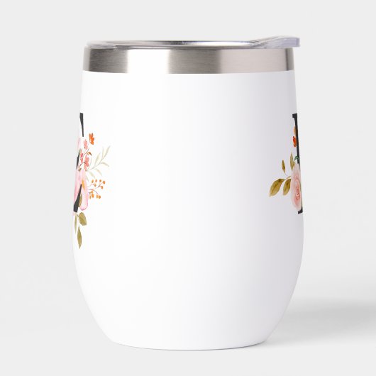 Letter E Thermal Wine Tumbler (左面)