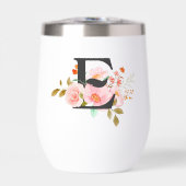 Letter E Thermal Wine Tumbler (正面)