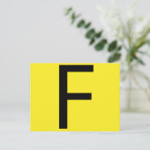 Letter F期別表 ポストカード (スタンド正面)