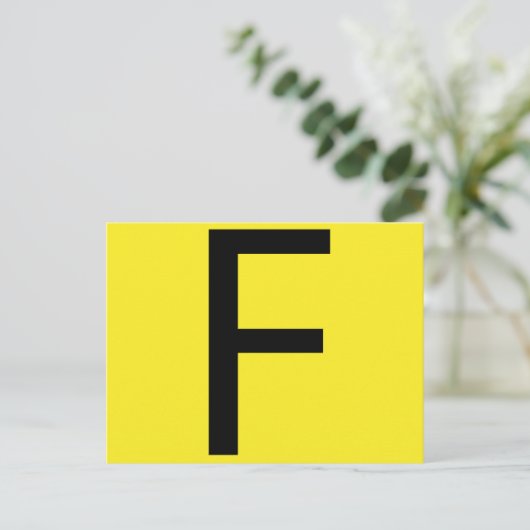 Letter F期別表 ポストカード (スタンド正面)