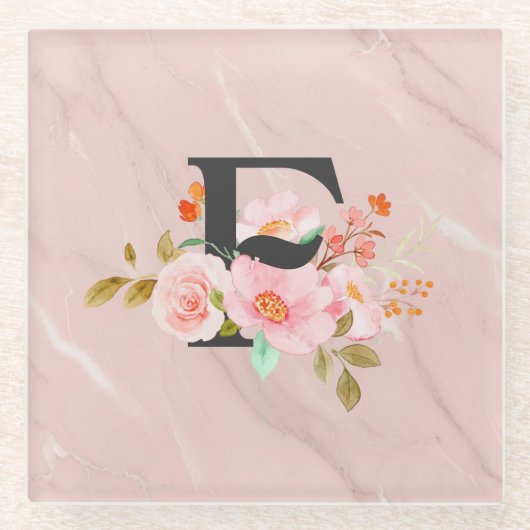 Letter F ガラスコースター (正面)