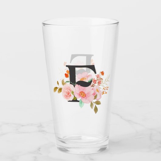 Letter F タンブラーグラス (正面)