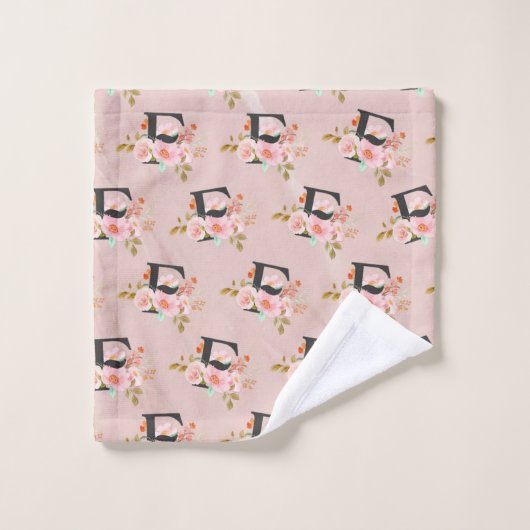 Letter F バスタオルセット (ウォッシュタオル)