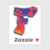 Letter F -  Night Sky シール (シート)