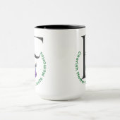 Letter F Peacock Cherish Moments思い出を作成 マグカップ (中央)