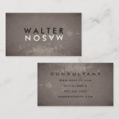 Letter Flip Grungyテクスチャ 名刺 (正面/裏面)