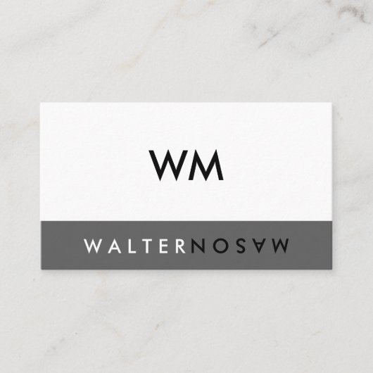 Letter Flip Monogram Company 名刺 (正面)