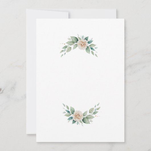 letter flowers  招待状 (正面)