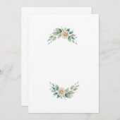 letter flowers  招待状 (正面/裏面)