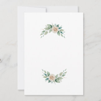 letter flowers  招待状