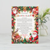Letter From Santa Claus Christmas Card 招待状 (スタンド正面)