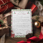 Letter from Santa for Older Kids 招待状