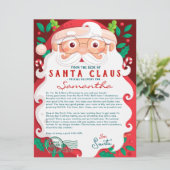 Letter from Santa Nice List Certificate Christmas (スタンド正面)