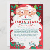 Letter from Santa Nice List Certificate Christmas (正面)