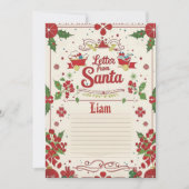 Letter from Santa | Official North Pole Christmas  招待状 (正面)