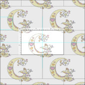 Letter Gモノグラム加飾文字カスタム布 ファブリック (タイル)