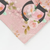 Letter G フリースブランケット (角)