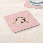 Letter G ペーパーコースター (アングル)