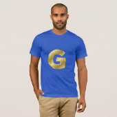 Letter G Men's Basic Bella Canvas T-Shirt Tシャツ (正面フル)