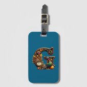 Letter G Thanksgiving style  ラゲッジタグ (正面縦)