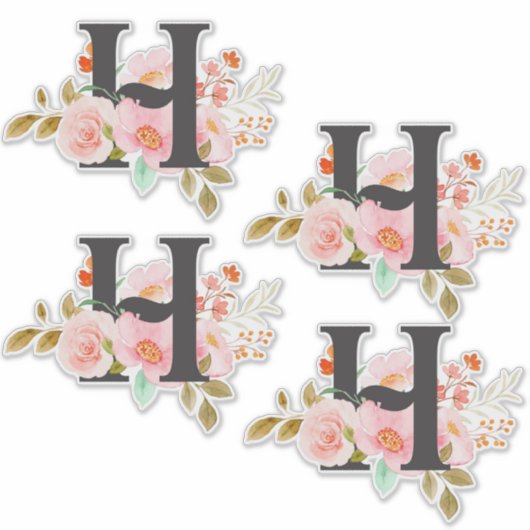 Letter H シール (正面)