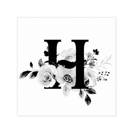 Letter H セルフインキングスタンプ (デザイン)