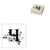 Letter H ラバースタンプ (押印)