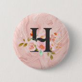 Letter H 缶バッジ (正面)