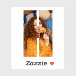 Letter H Alphabet & Photo Custom-Cut Vinyl Sticker シール