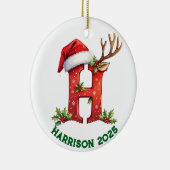 Letter h ceramic ornament セラミックオーナメント (右)