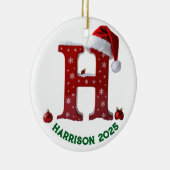 Letter h ceramic ornament セラミックオーナメント (右)