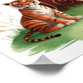 Letter H Tiger Fairy Poster - Alphabet Art ポスター (角)