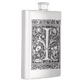 Letter I中世モノグラムアールヌーボー フラスク (右)